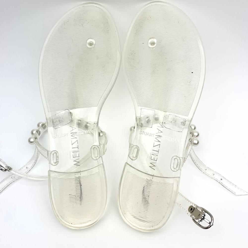 STUART WEITZMAN Goldie Jelly Slingback Thong Sandals sz 7 - Picture 11 of 11